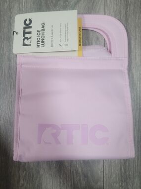 RTIC Light Pink Insolated Lunch Tote Bag
